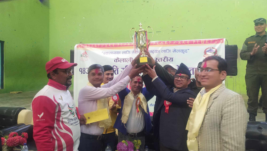 राष्ट्रपति रनिङ सिल्ड प्रतियोगितामा धनगढी प्रथम 