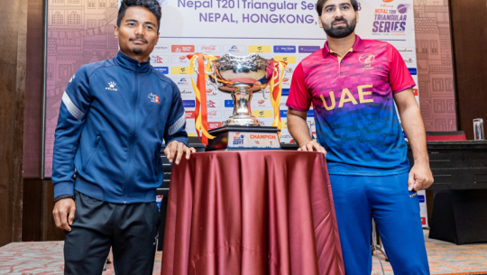 उपाधिका लागि नेपाल र यूएई खेल्दै 