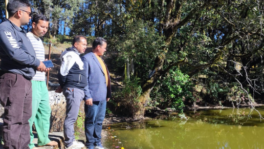 पर्यटन मन्त्री धामीले गरे पाताल भुवनेश्वरको स्थलगत अवलोकन