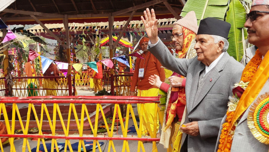 राष्ट्रपति रामचन्द्र पौडेल अछामको वैद्यनाथ धाममा