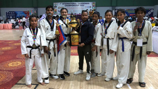 अन्तराष्ट्रिय तेक्वान्दोमा नेपाल दोस्रो, सुदुरपश्चिमका सबै खेलाडीका हातमा पदक