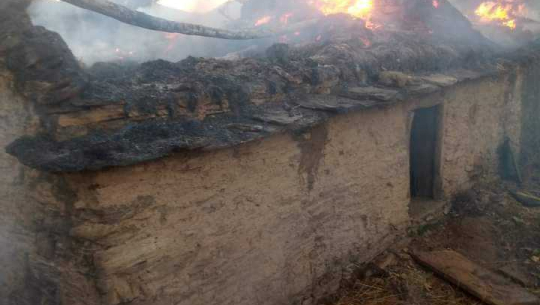 अछाममा आगलागी हुँदा दुई बालबालिकाको मृत्यु