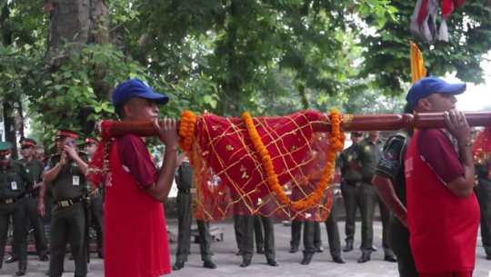 Dhangadhi Mayor Hamal Leads Official Team to Badimalika with Goddess’s Doli