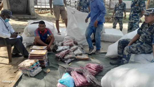Armed Police Seize Illegal Clothing Worth 57 Lakhs in Dhangadhi