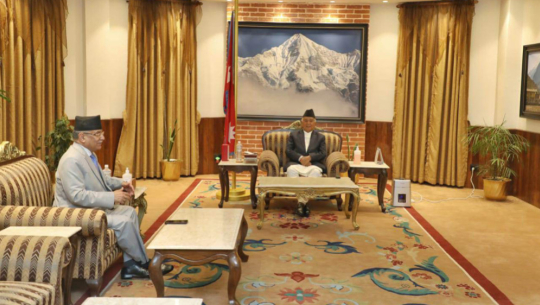 President Paudel, PM Dahal meet