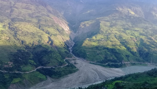 बाजुराको बूढीगङ्गा र त्रिवेणीका अधिकांश बस्ती बाढीपहिरोको जोखिममा