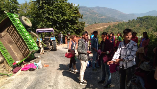 अछाममा ट्रयाक्टर दुर्घटना हुदा एकको मृत्यु, दुईको अवस्था गम्भीर