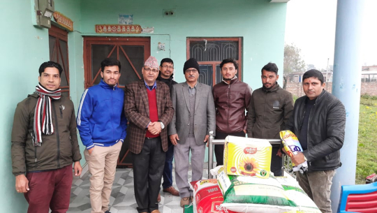 ऐश्वर्य बहुमुखी क्याम्पसद्वारा दृष्टि फाउन्डेसनलाई सहयोग