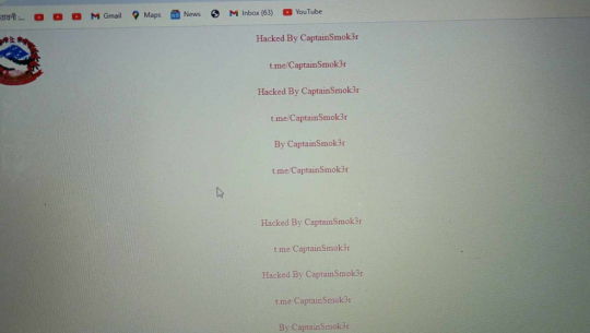 Website of Far Western Province's Chief Minister and Council of Ministers Hacked