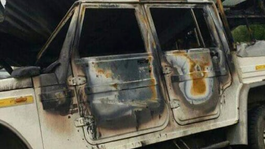 बझाङमा अज्ञात समूहद्वारा सहकारी संस्थाको जीपमा आगजनी