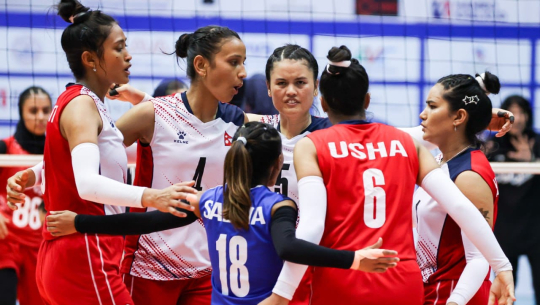 महिला भलिबलको उपाधिका लागि नेपालले भारतको समाना गर्ने