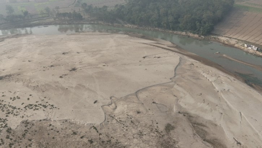 धनगढी–१९ दक्षिण लल्लीपुरमा पाँच सय बिघा जमिन नदी कटानको जोखिममा