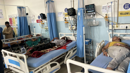 दार्चुला जिप दुर्घटनाः घाइतेलाई सेनाको हेलिकप्टरमा धनगढी ल्याइयो