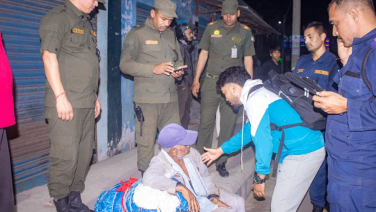 Helpless man rescued in Dhangadhi with joint community effort
