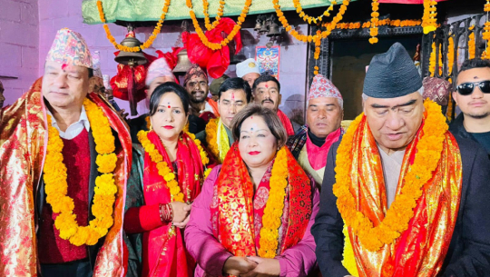 NC President Deuba, Foreign Minister Dr Rana attend Ugratara fair