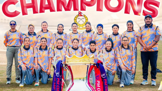 एपीएफले जित्यो प्रधानमन्त्री कप महिला टी–२० क्रिकेटको उपाधि 