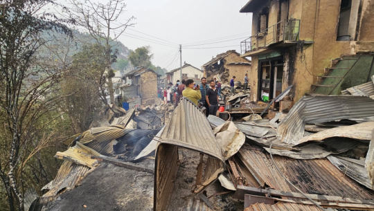 Funds mobilized to support Jaigad Bazaar fire victims in Achham