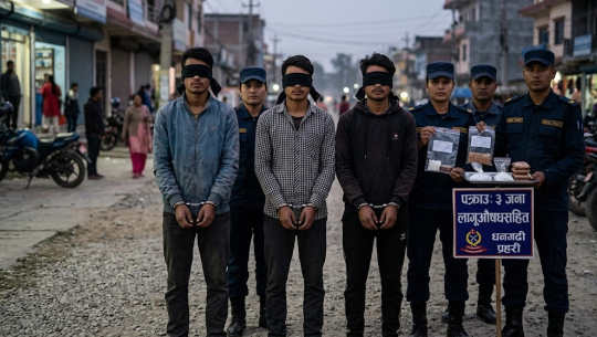 धनगढीका ३ जना लागूऔषधसहित पक्राउ 