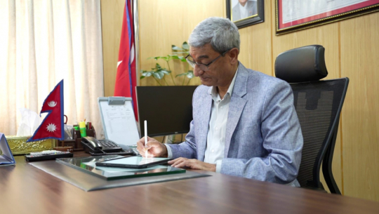 Home Minister Lekhak reviews peace, security, and disaster management in Baitadi