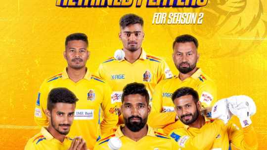 Sudurpaschim royals retain Dipendra Singh Airee and six players for NPL season 2