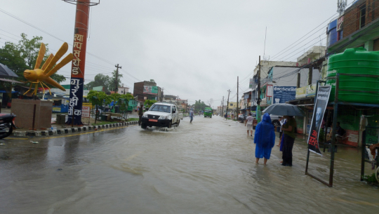 Incessant rain submerges Dhangadhi and surrounding areas