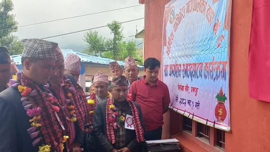 बझाङको छबिसपाथिभेरा-६ मा नयाँ वडा कार्यालय भवन उद्घाटन