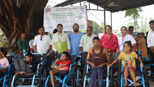 Support materials distributed to 68 disabled individuals in Kailali municipalities