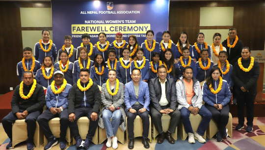 नेपाली महिला राष्ट्रिय फुटबल टोली इन्डोनेसिया प्रस्थान