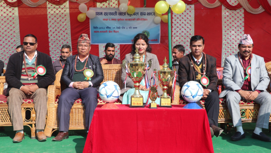 अत्तरियामा प्रथम सत्यवती छात्र फुटबल कप सुरु, २३ विद्यालयको सहभागिता