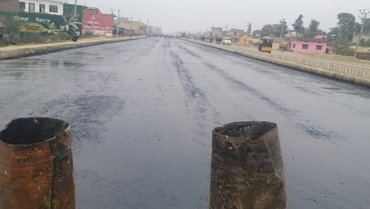 फाईल तस्बिर ६ लेन सडकको मिलनचौक खण्ड 