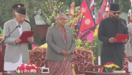 नवनियुक्त प्रधानमन्त्री शाहबाट शपथ ग्रहण