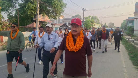 पर्यटन प्रवद्र्धनका लागि धनगढीको टोली अपि हिमाल बेस क्याम्पतर्फ, मेयर हमाल नेतृत्वमा ३० जना प्रस्थान