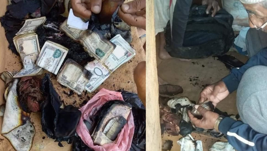 अछाममा आगलागीबाट ४ लाख २५ हजार सहित एक तोला सुन जलेर नष्ट