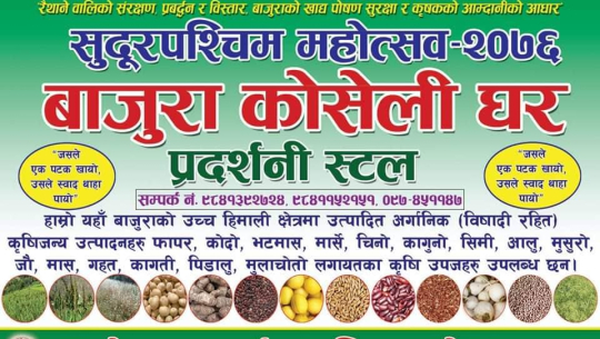 रैथाने बालीको खेती घट्दै, उत्पादन चिनाउन महोत्सवमा स्टल