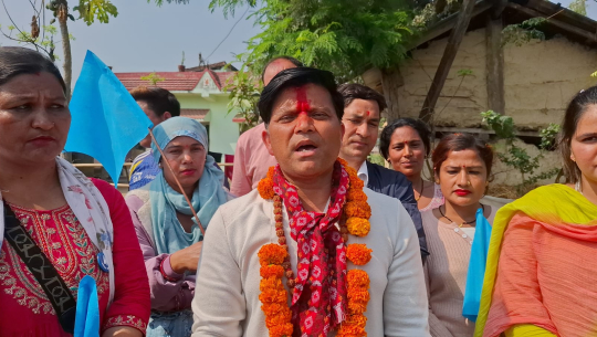 रास्वपा उम्मेदवार आनन्द चन्दको घरदैलो अभियान तीव्र, सुशासन र विकासलाई प्राथमिकता