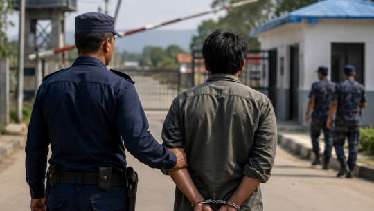 जेन्जी आन्दोलनमा कारागारबाट भागेका फरार प्रतिवादी गड्डाचौकी नाकाबाट पक्राउ