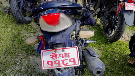 जुवाको खालबाट सरकारी मोटरसाइकल बरामद, कुन कार्यालयको हो खुल्न बाँकी
