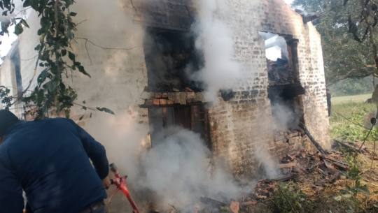 Fire Ravages Shed in Kanchanpur's Belauri Municipality, Resulting in Significant Losses