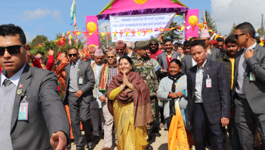 सुदूरपश्चिमको विकासका लागि नेपाल सरकार लागि परेको छ: राष्ट्रपति भण्डारी