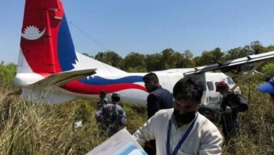 NAC planes skids off runway