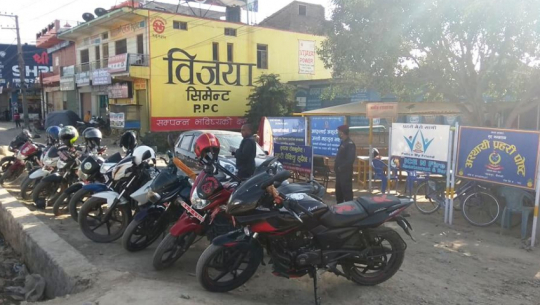 Police seizes vehicles during lockdown in Kailali