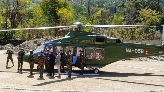 प्रधानसेनापति दार्चुलामा, खलङ्गा–तिंकर सडकको निरीक्षण