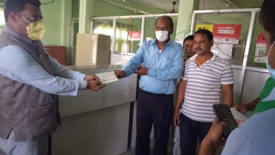 धनगढीको नमस्ते सहकारीद्वारा उपमहानगरपालिकालाई ५१ हजार सहयोग