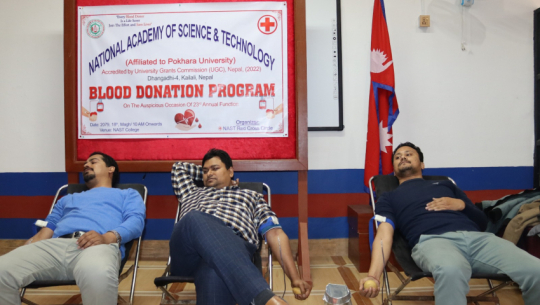 Nast college organises a blood donation drive in Dhangadhi 