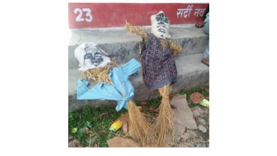 कैलालीको कुचैनीमा पनि जलाइयो ओली र मोदीको पुत्ला