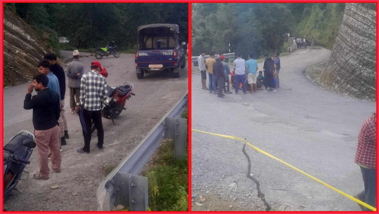 बैतडीमा बालक मृत्युपछि क्षतिपूर्ति माग गर्दै राजमार्ग अवरुद्ध