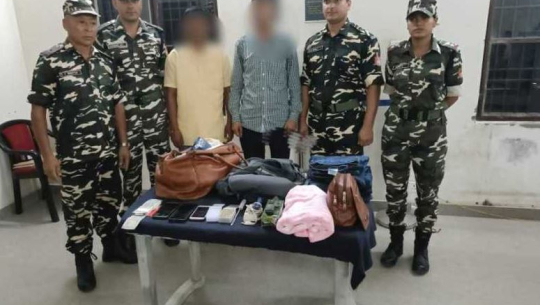 Two Indian nationals arrested at the Gaddachouki border for carrying bullets