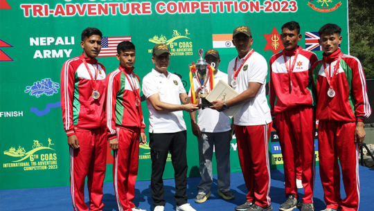 त्रिभुवन आर्मी क्बलले जित्यो बिच भलिबलको उपाधि