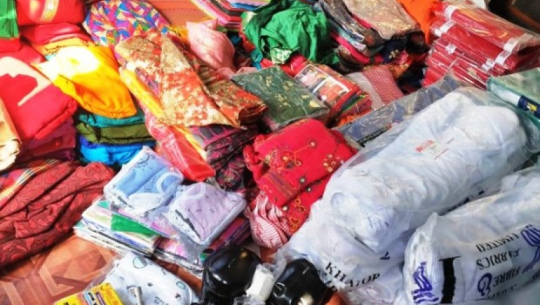 Illegal goods seized at Dhangadhi traffic intersection