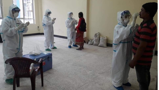 Swab collected from 330 people in Doti